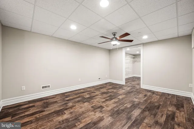 a view of an empty room