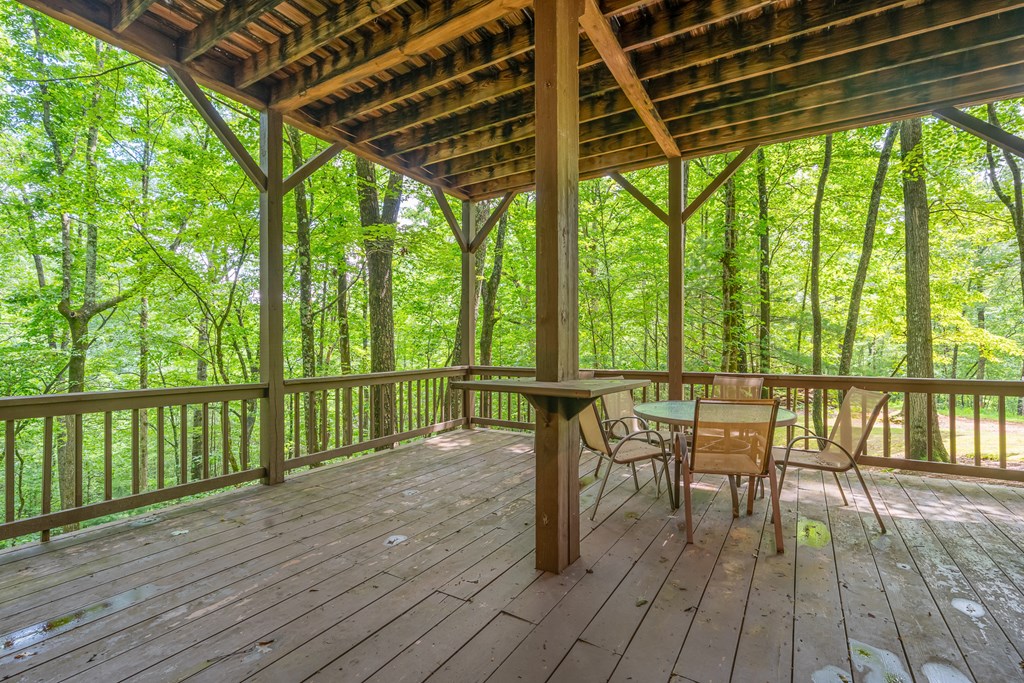 197 Smith Hill Road Blue Ridge, GA 30513 - Photo 7 of 36 a view of two chairs and table in the balcony