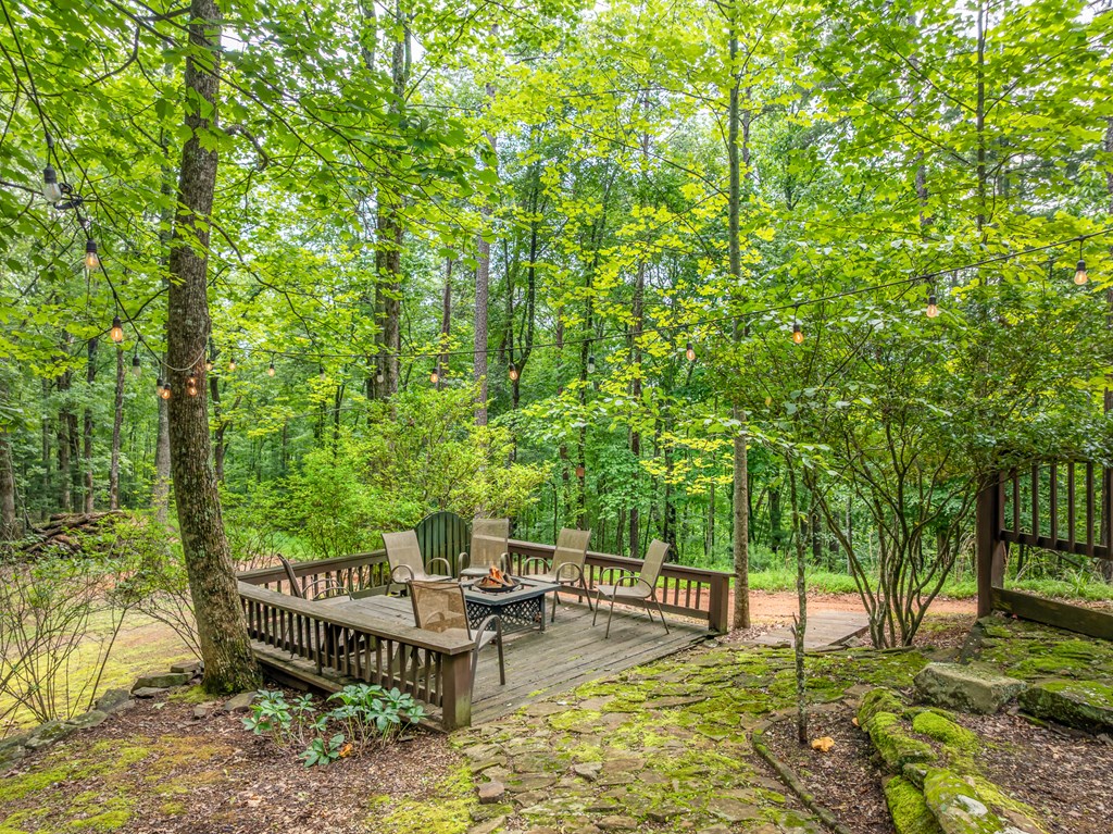 197 Smith Hill Road Blue Ridge, GA 30513 - Photo 10 of 36 a view of a bench in a backyard
