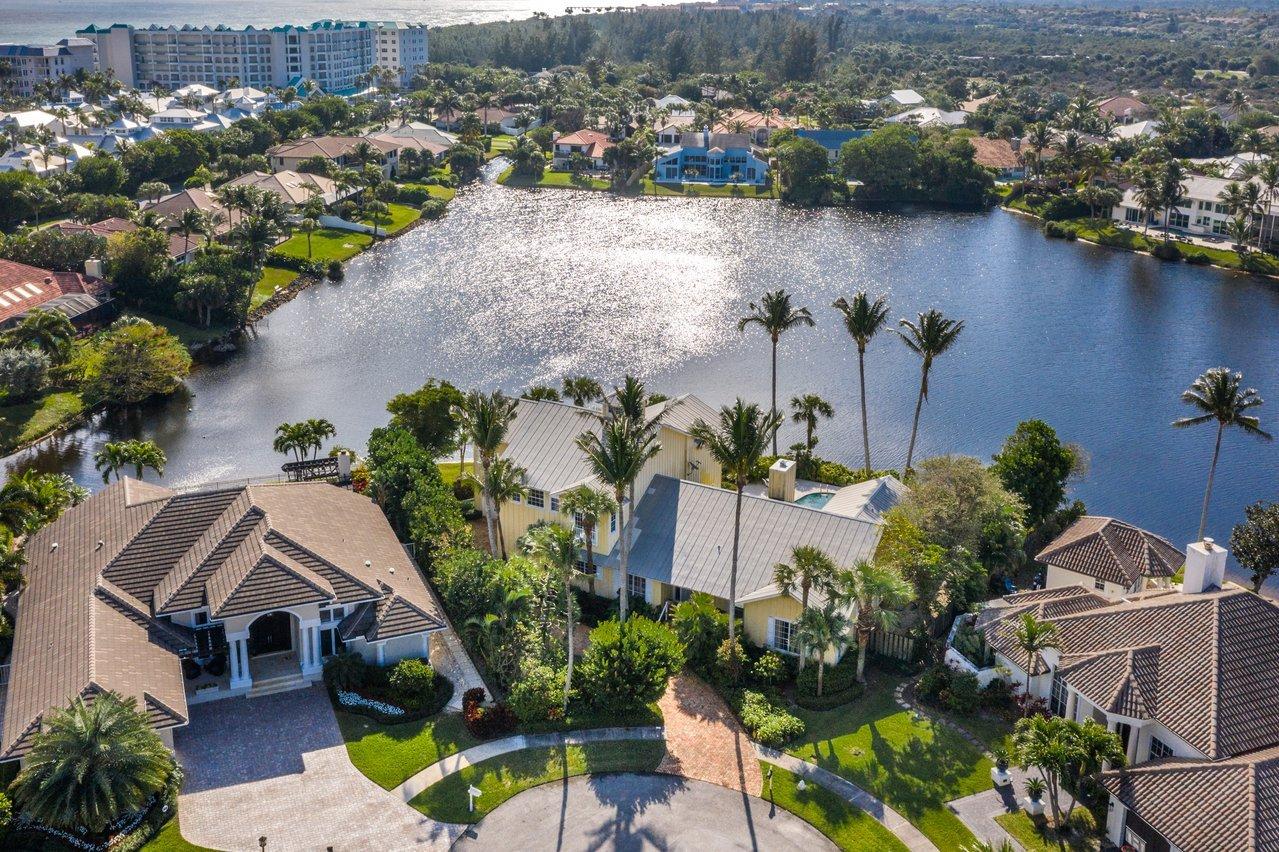 169 Apollo Circle Jupiter, FL 33477 - Photo 50 of 54 an aerial view of house with yard swimming pool and outdoor seating