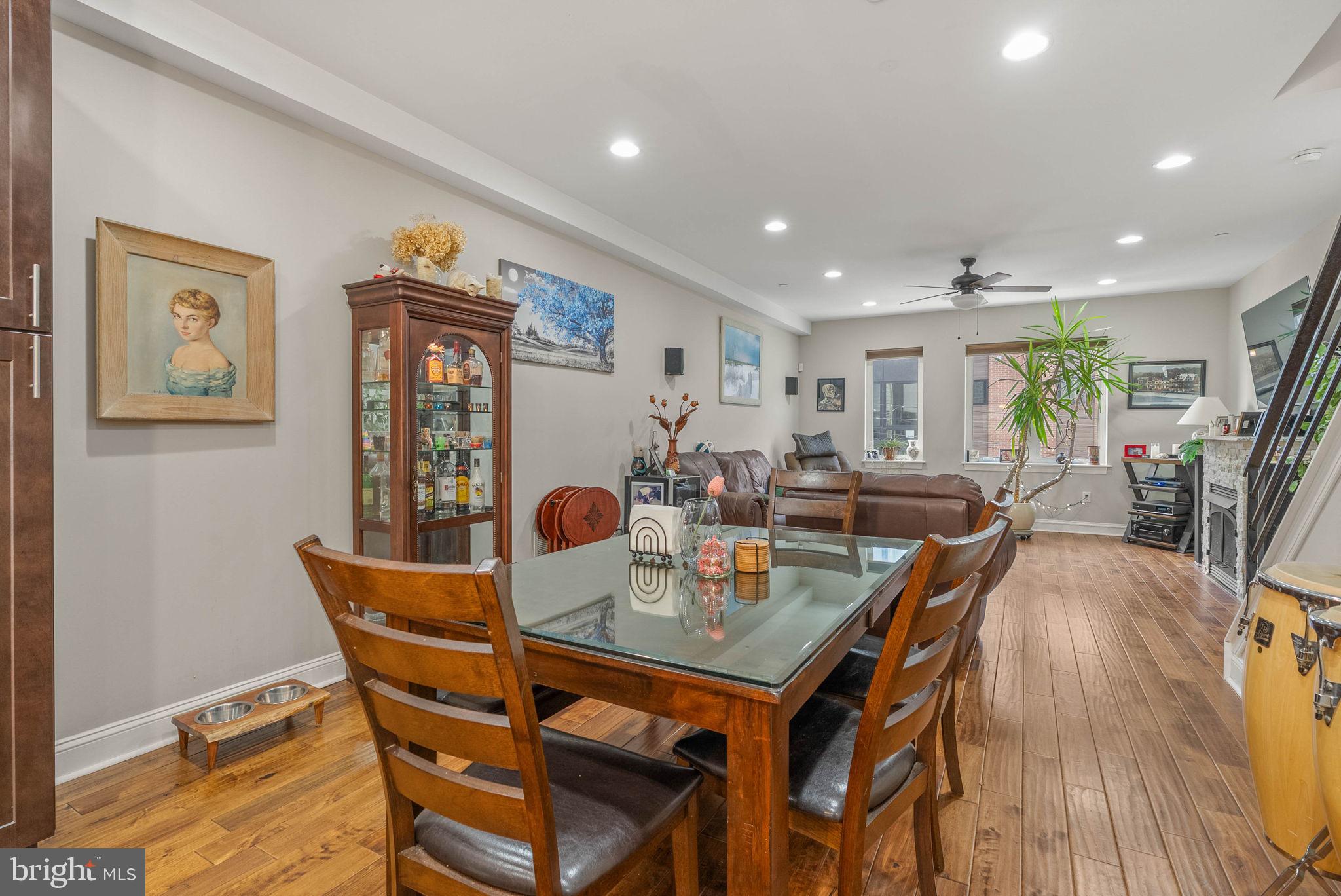 1423 South Howard Street Philadelphia, PA 19147 - Photo 17 of 40 a view of a dining room with furniture and wooden floor