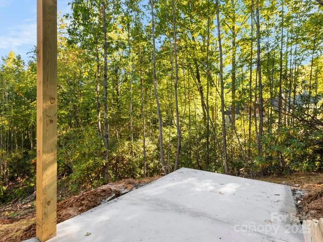 a view of a mountain range with lush green forest