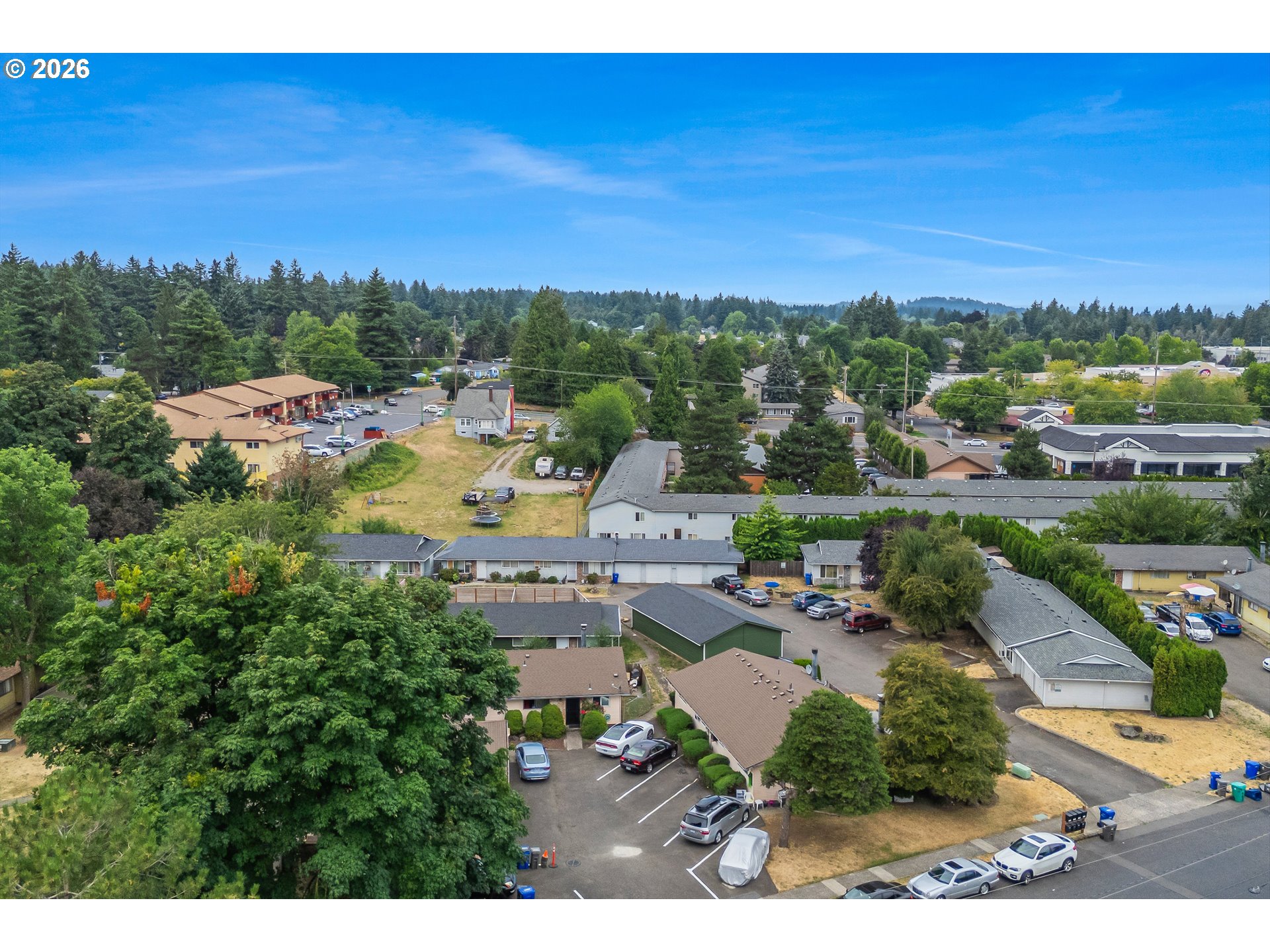 1267 Northeast 183rd Avenue Portland, OR 97230 - Photo 28 of 34 an aerial view of a house with a garden