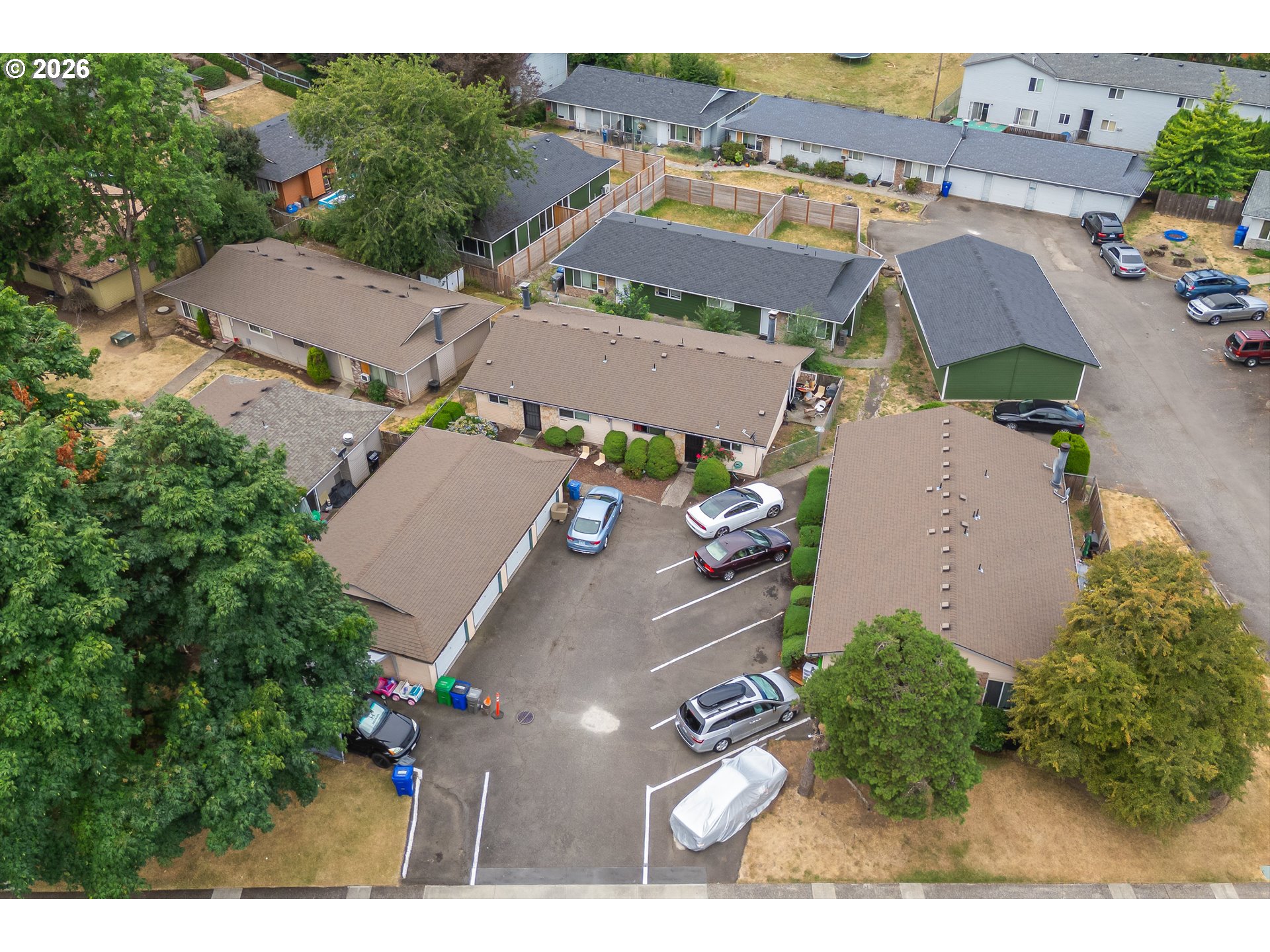 1267 Northeast 183rd Avenue Portland, OR 97230 - Photo 31 of 34 an aerial view of a house with a garden