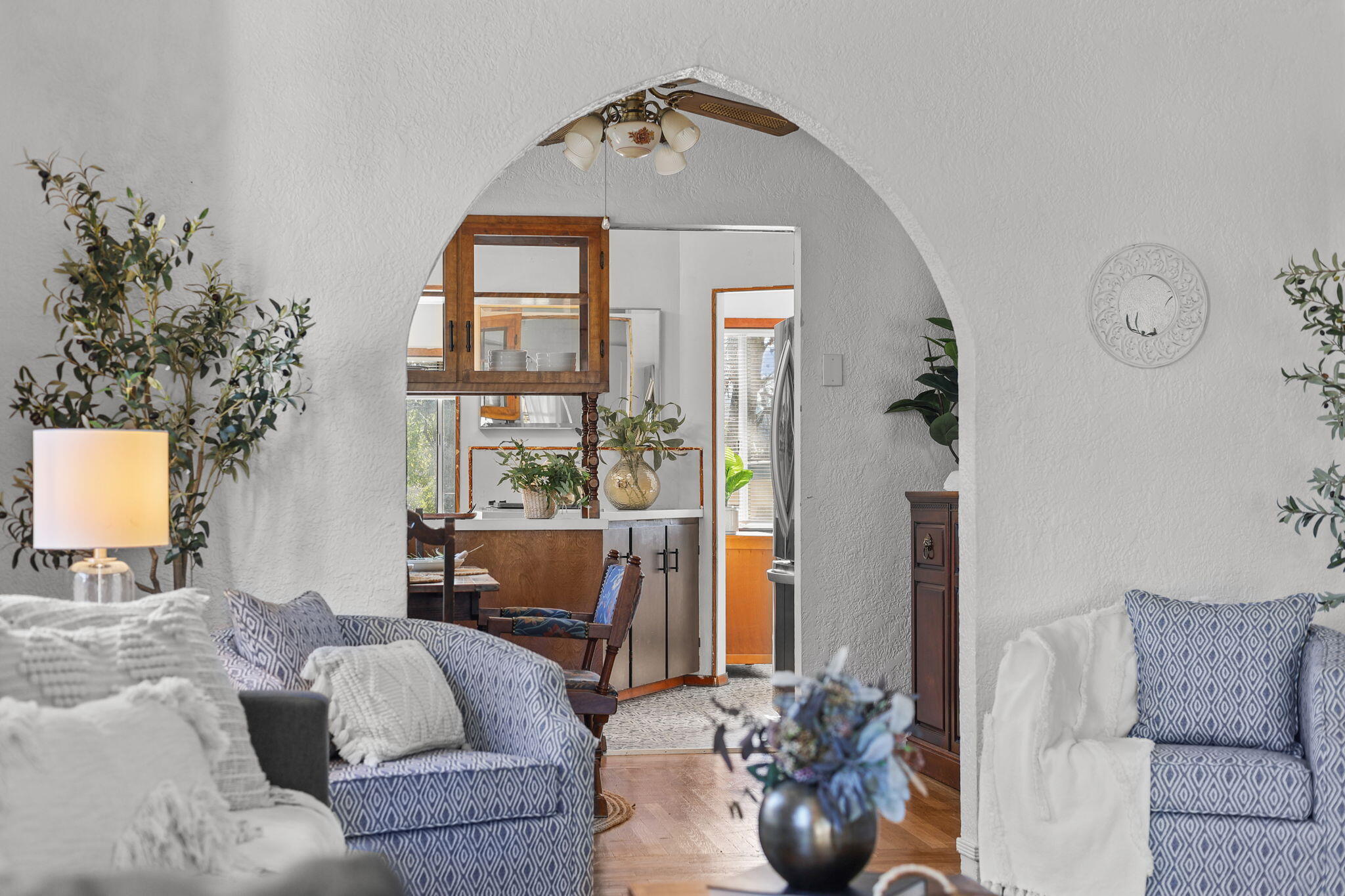 2343 North Street Redding, CA 96001 - Photo 27 of 93 Living Room Arch to Dining Room