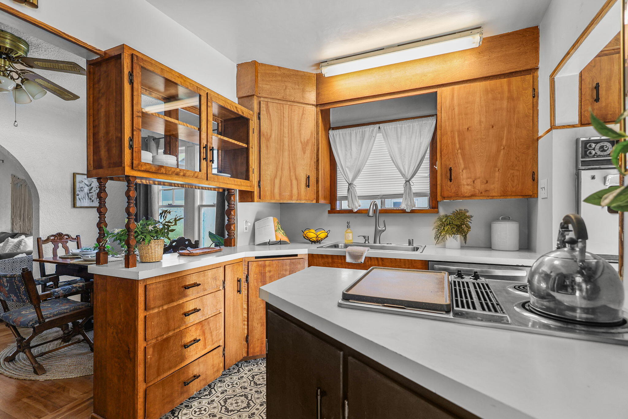 2343 North Street Redding, CA 96001 - Photo 37 of 93 Kitchen with Island Cooktop