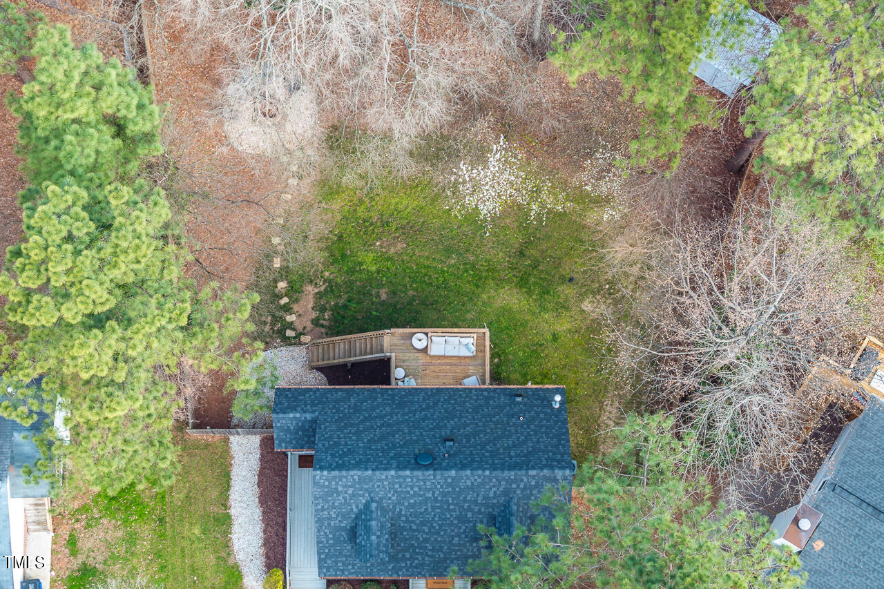 717 Habersham Place Raleigh, NC 27610 - Photo 58 of 59 an aerial view of a house