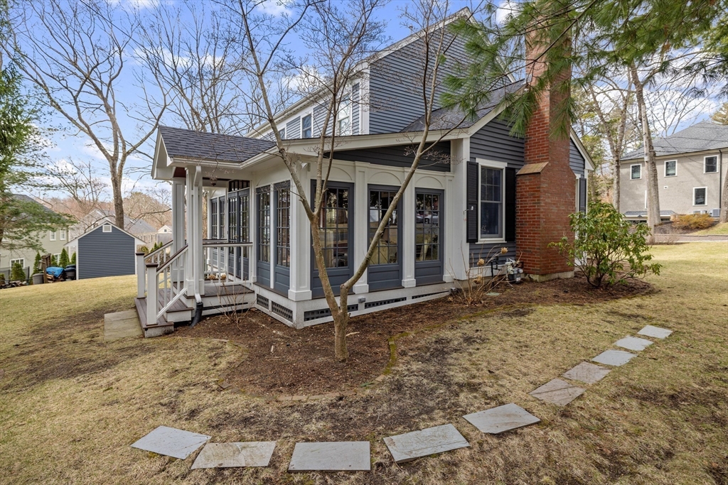 2 Marlboro Road Lexington, MA 02421 - Photo 35 of 36 a view of a house with backyard