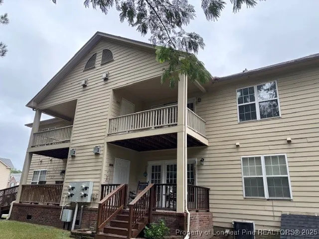 a front view of a house with balcony