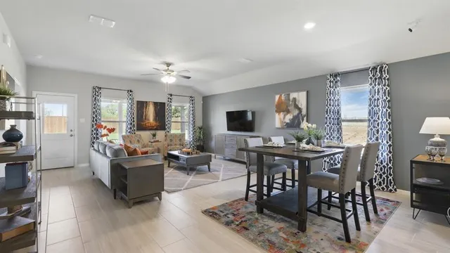 a kitchen with a stove and a microwave