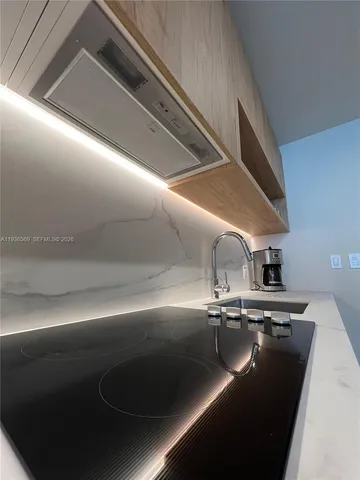 a close view of sink