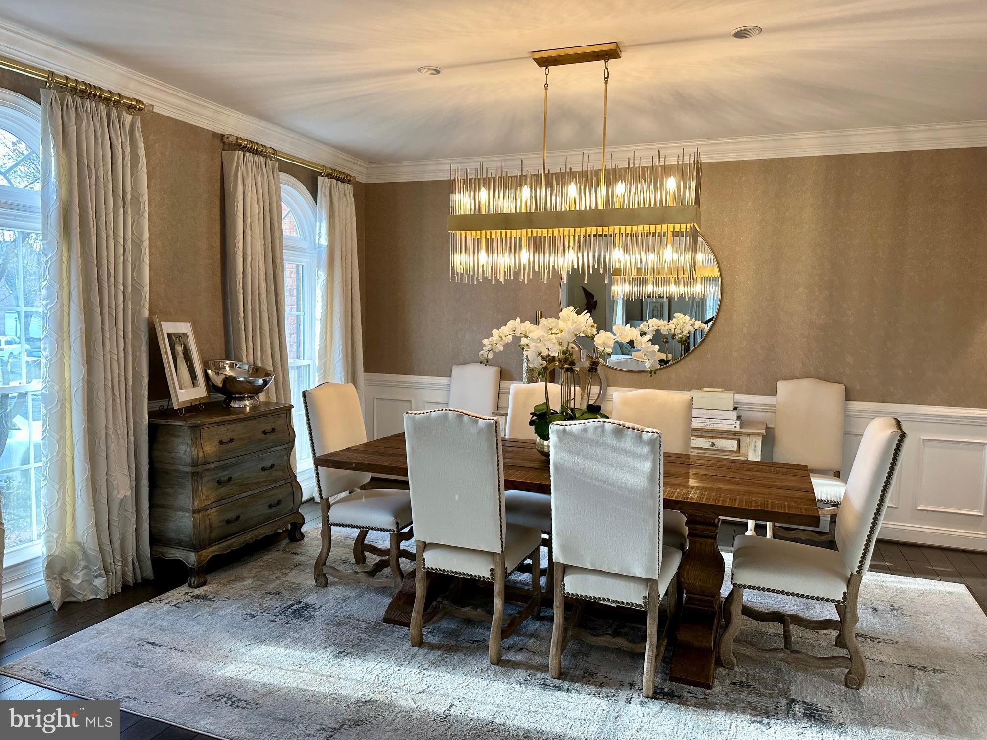 13701 Goosefoot Terrace Rockville, MD 20850 - Photo 6 of 16 a dining room with furniture and chandelier