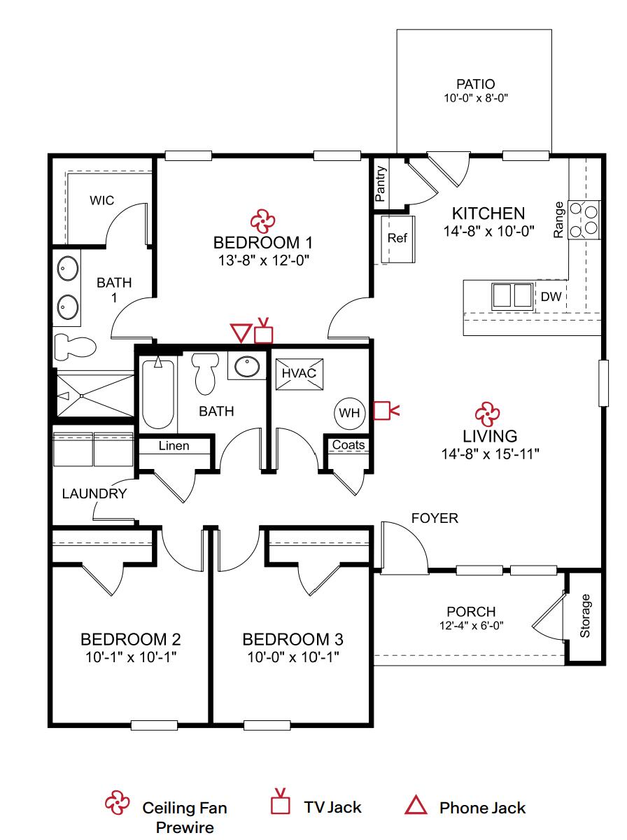 22 Rinde Lane LaFayette, GA 30728 - Photo 2 of 2 Curtis floor plan