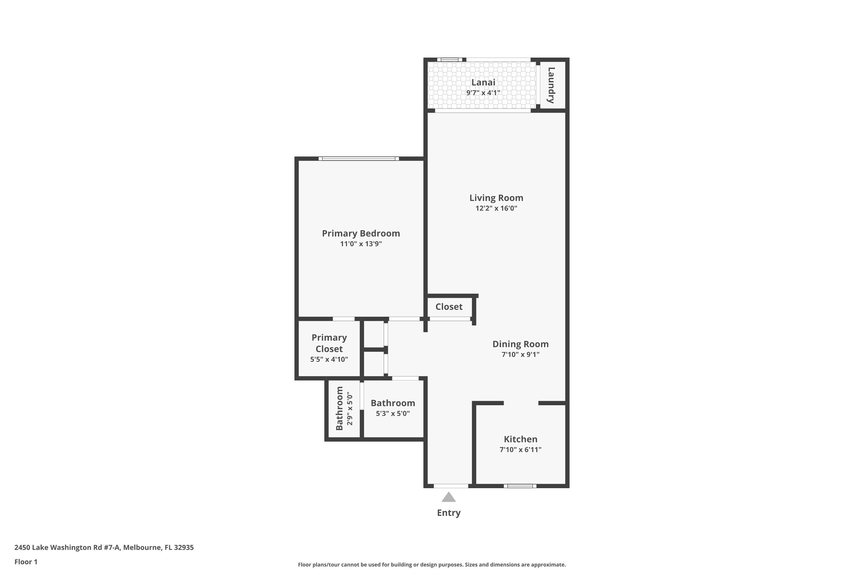 2450 Lake Washington Road, Unit 7A Melbourne, FL 32935 - Photo 2 of 24 a picture of a floor plan