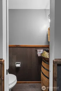 a view of bathroom with a toilet