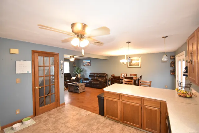 a very nice looking room with a large window