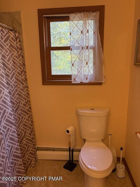 893 Millcreek Road Newfoundland, PA 18445 - Photo 27 of 31 a bathroom with a toilet and a sink