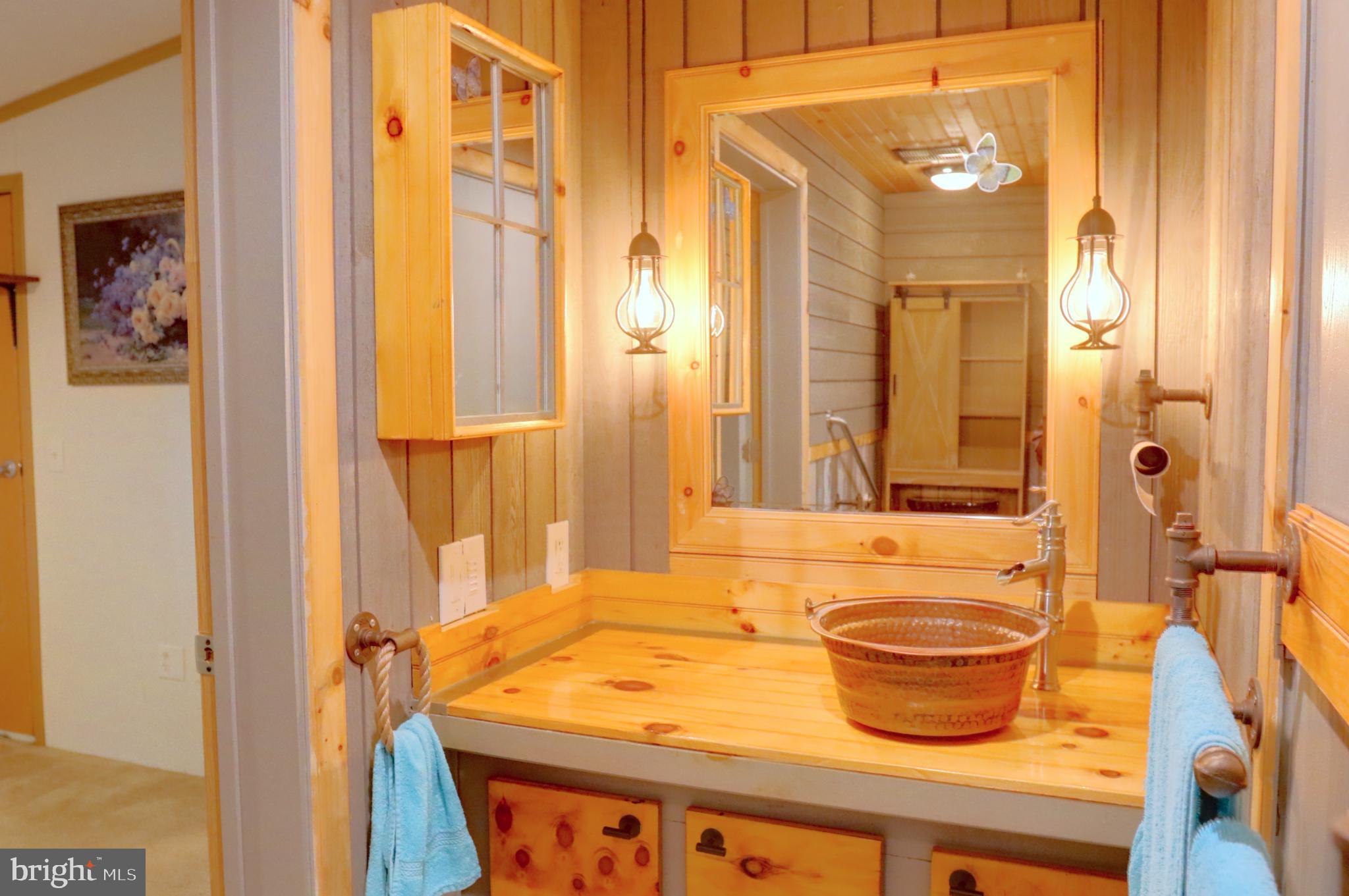 15792 Cross Mill Road Felton, PA 17322 - Photo 25 of 33 a bathroom with a granite countertop sink and a mirror