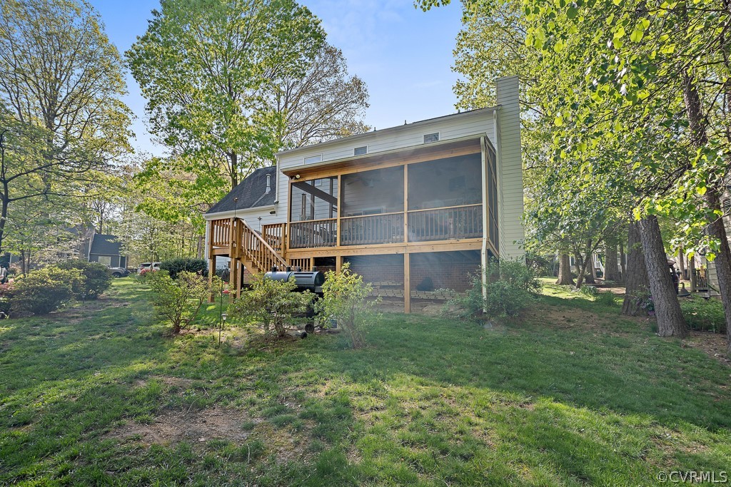 13906 Turtle Hill Road Midlothian, VA 23112 - Photo 19 of 35 a view of a house with a yard