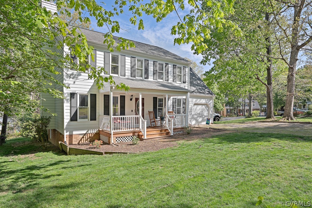 13906 Turtle Hill Road Midlothian, VA 23112 - Photo 2 of 35 a house view with sitting space garden view with a tree