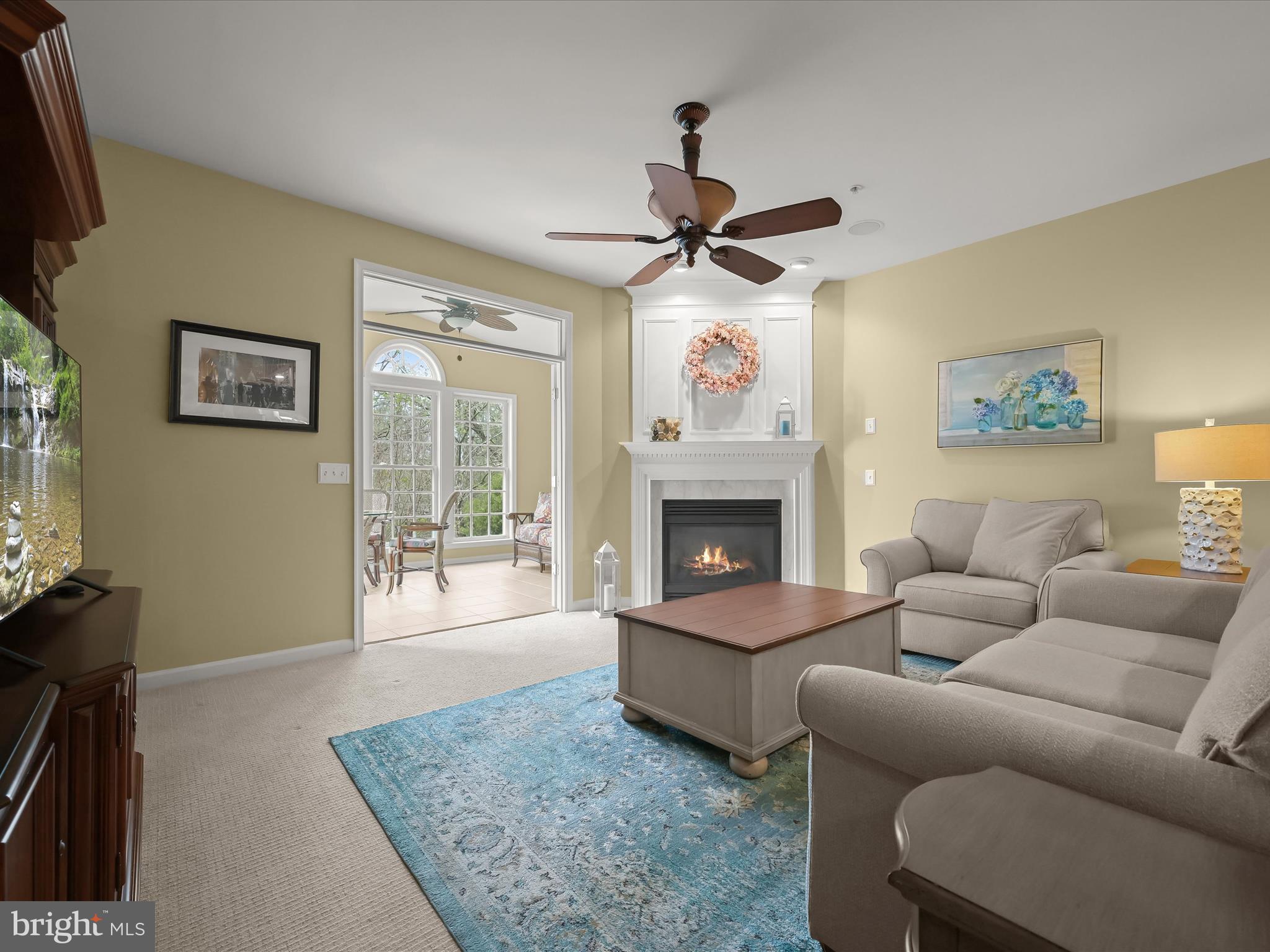 8214 Academy Road, Unit 25 Ellicott City, MD 21043 - Photo 22 of 64 Family room with gas fireplace