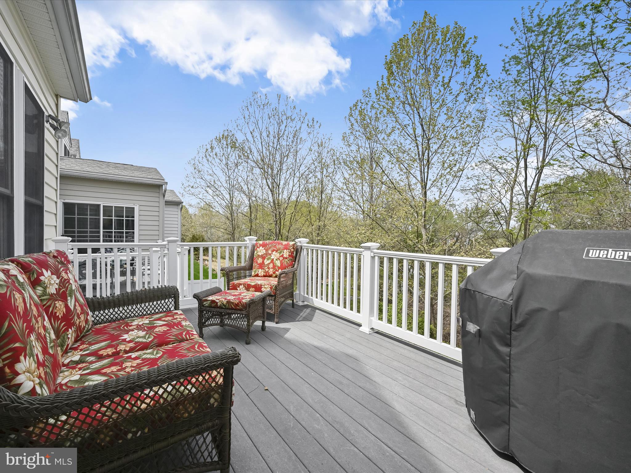 8214 Academy Road, Unit 25 Ellicott City, MD 21043 - Photo 9 of 64 Expansive deck with preservation land view