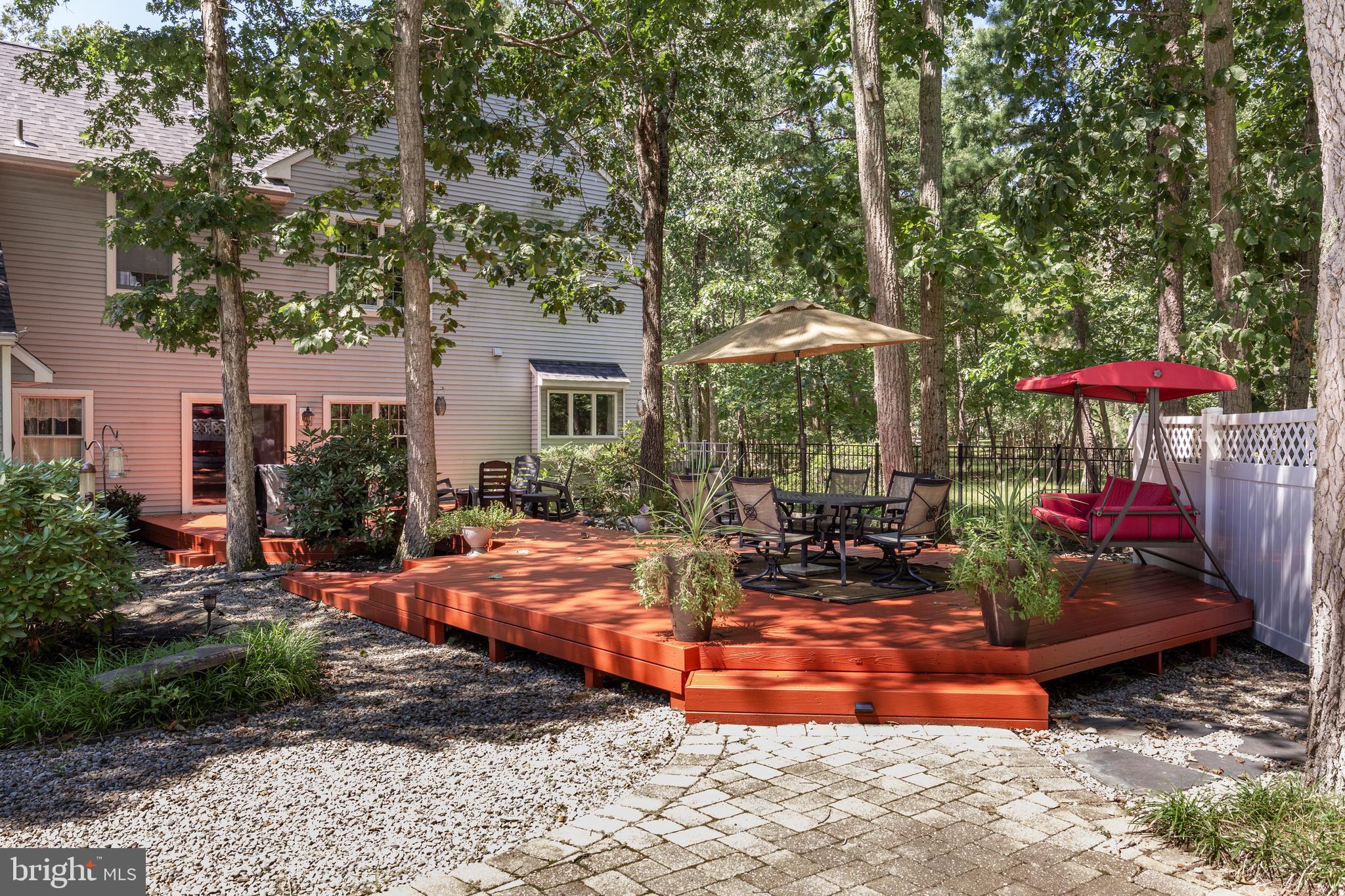 555 McKendimen Road Medford, NJ 08055 - Photo 49 of 73 backyard tiered deck