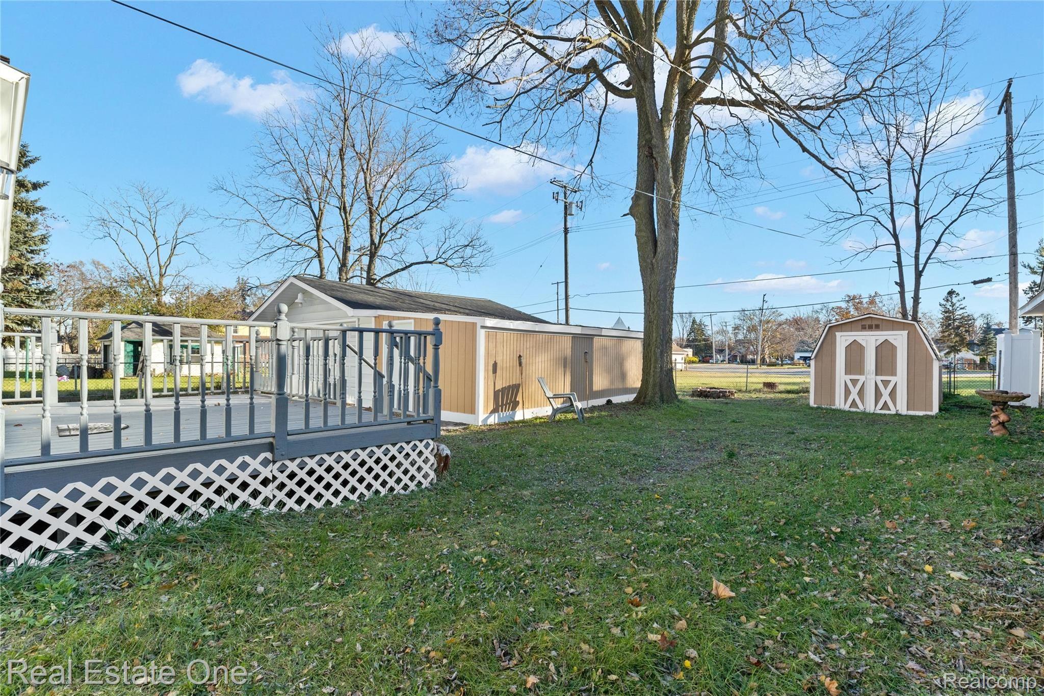 36755 Goddard Road Romulus, MI 48174 - Photo 25 of 27 BACK YARD W/SHED