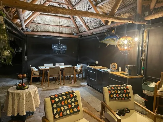 a living room with a couch and a table