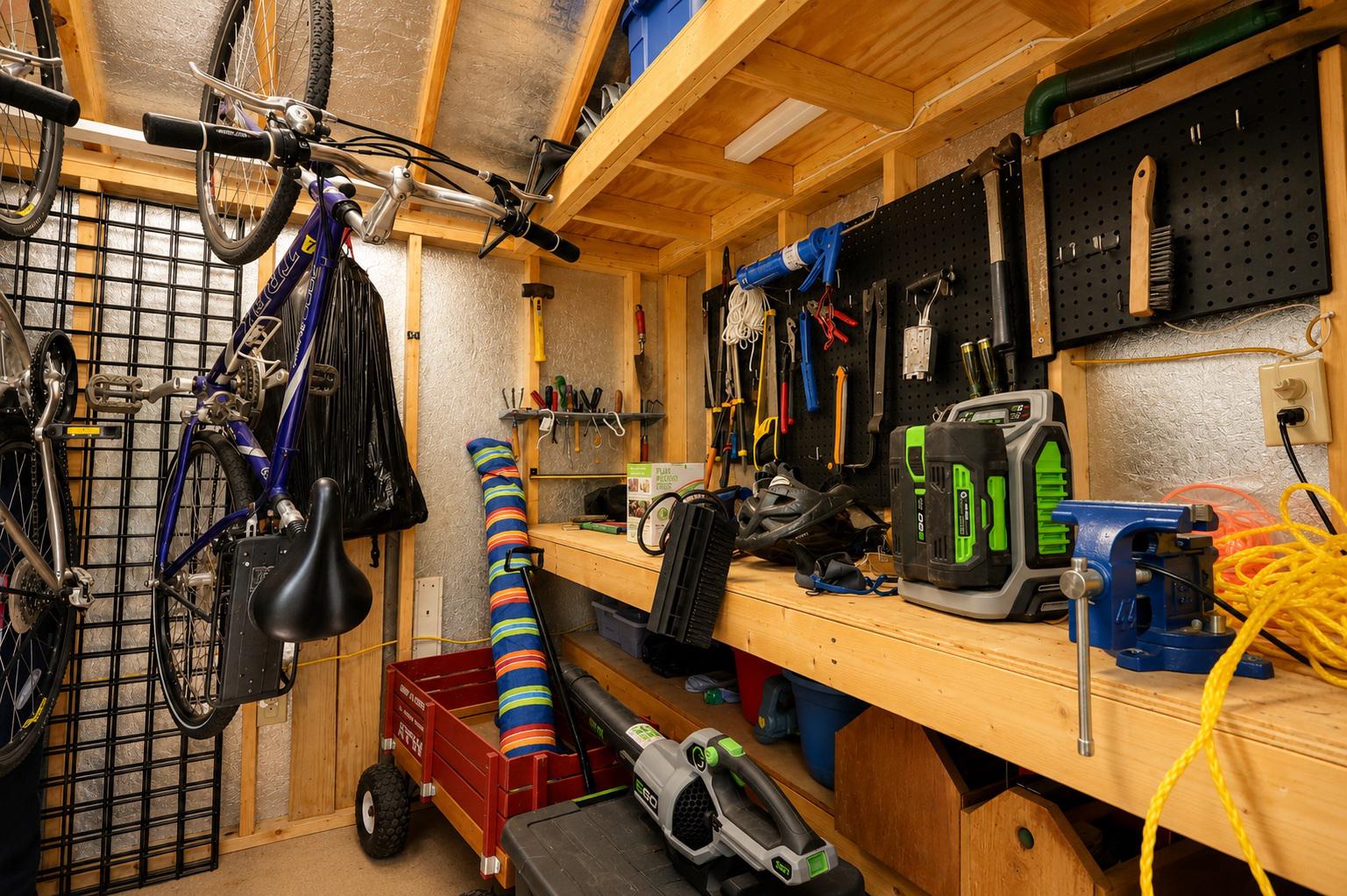 15 East Walnut Street Alexandria, VA 22301 - Photo 59 of 77 Workshop and tool storage in shed