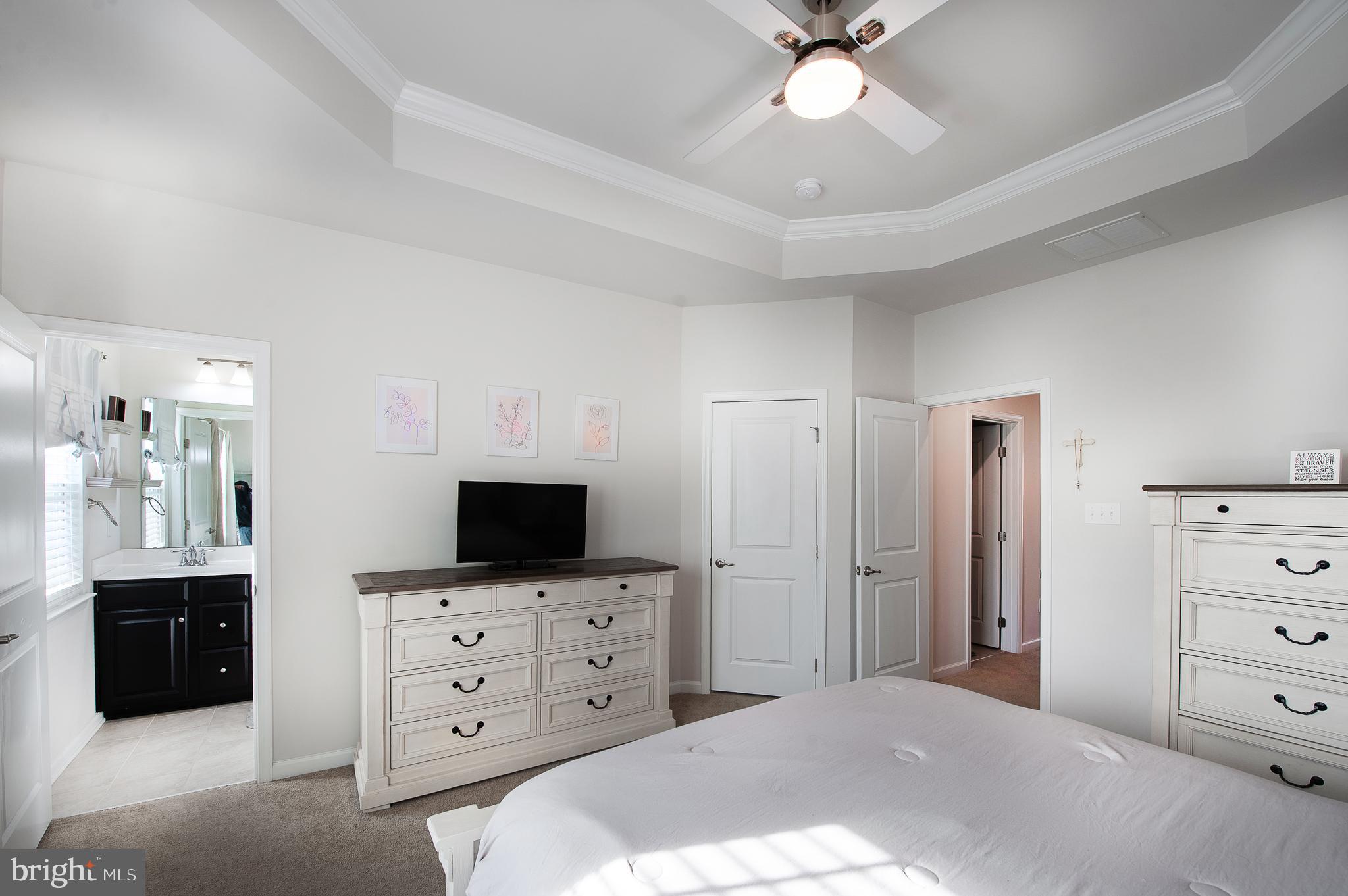 2804 Lamington Court Clarksboro, NJ 08020 - Photo 14 of 24 a bedroom with a bed and a flat screen tv