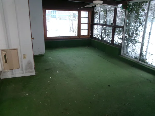 a view of a door in the house