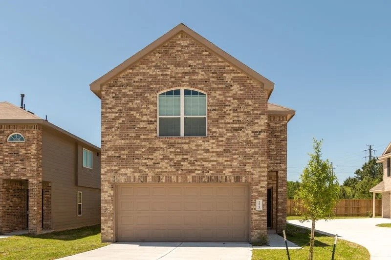 a front view of a house