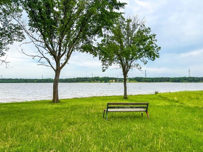 891 Tbd County Road Jewett, TX 75846 - Photo 9 of 22 a park view with a bench in a lake