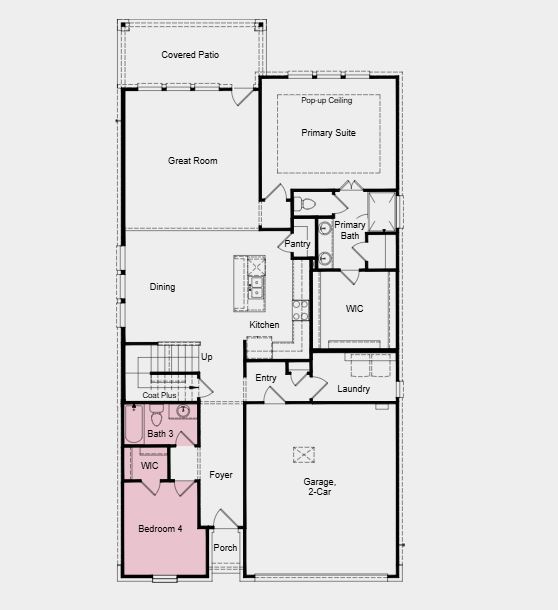 209 Wingstem Way Georgetown, TX 78633 - Photo 18 of 35 Structural options added include: Pop up ceilings at primary suite and downstairs secondary bedroom and full bathroom.
