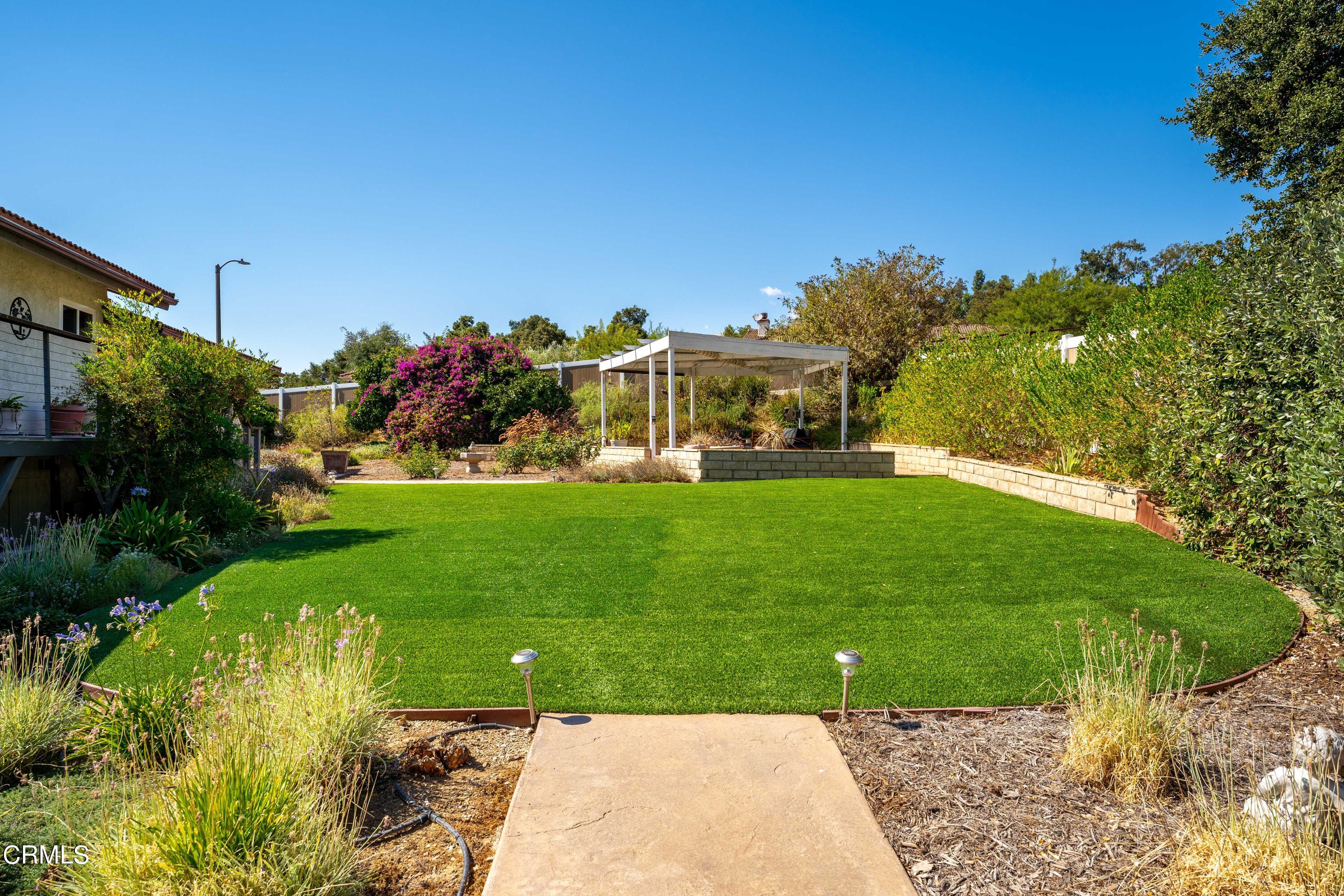 531 Ridgeline Drive Oak View, CA 93022 - Photo 32 of 36 a view of a garden with plants and large trees