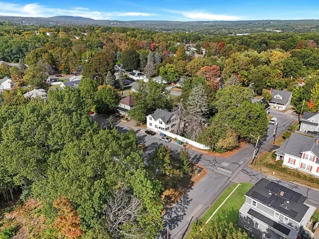 an aerial view of multiple house