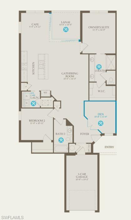 5693 Mayflower Way, Unit 1107 Ave Maria, FL 34142 - Photo 2 of 46 a picture of a counter top space