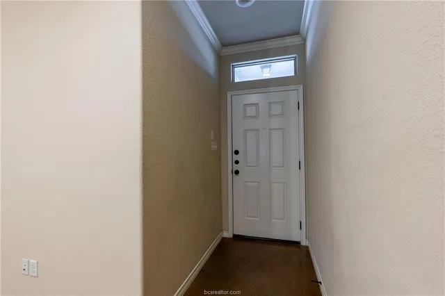 a view of front door