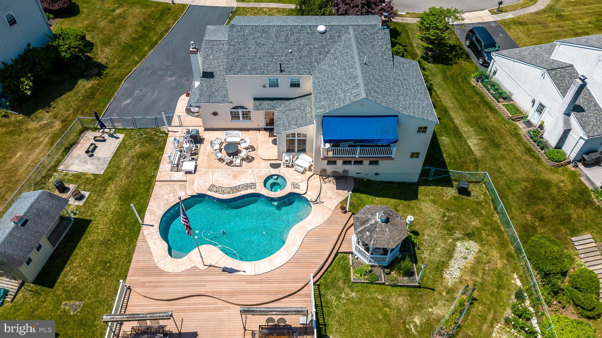 310 Farm Circle Eagleville, PA 19403 - Photo 3 of 75 Back yard aerial view