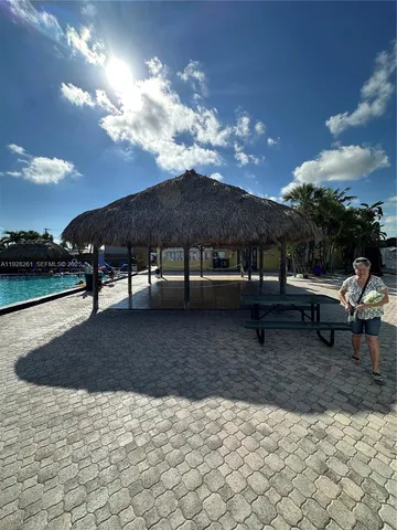 a view of outdoor space with seating