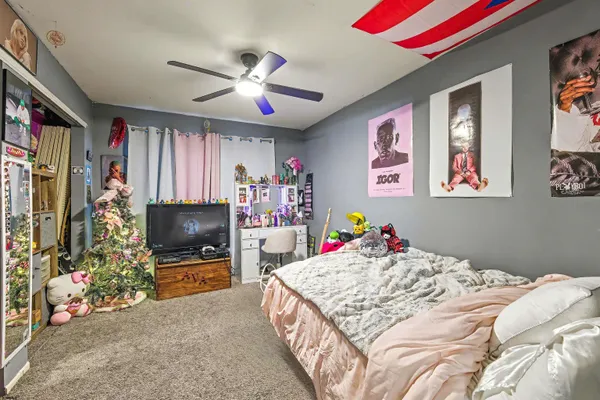 a bathroom with a sink a mirror and vanity