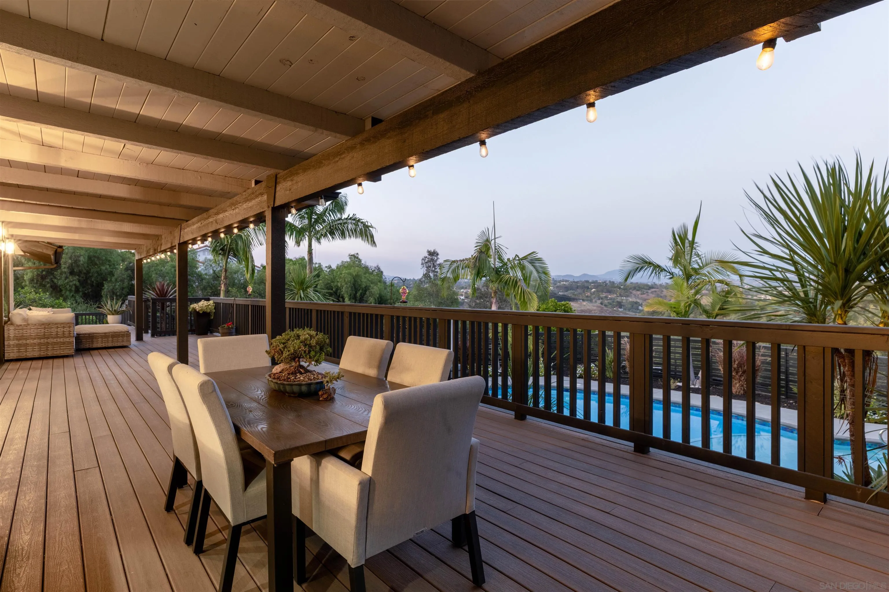 521 Rancho Camino Fallbrook, CA 92028 - Photo 62 of 72 a view of a patio on the roof deck