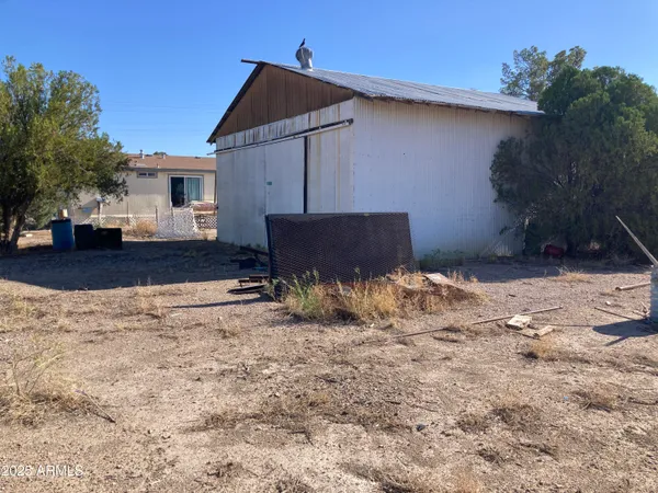 a backyard of a house