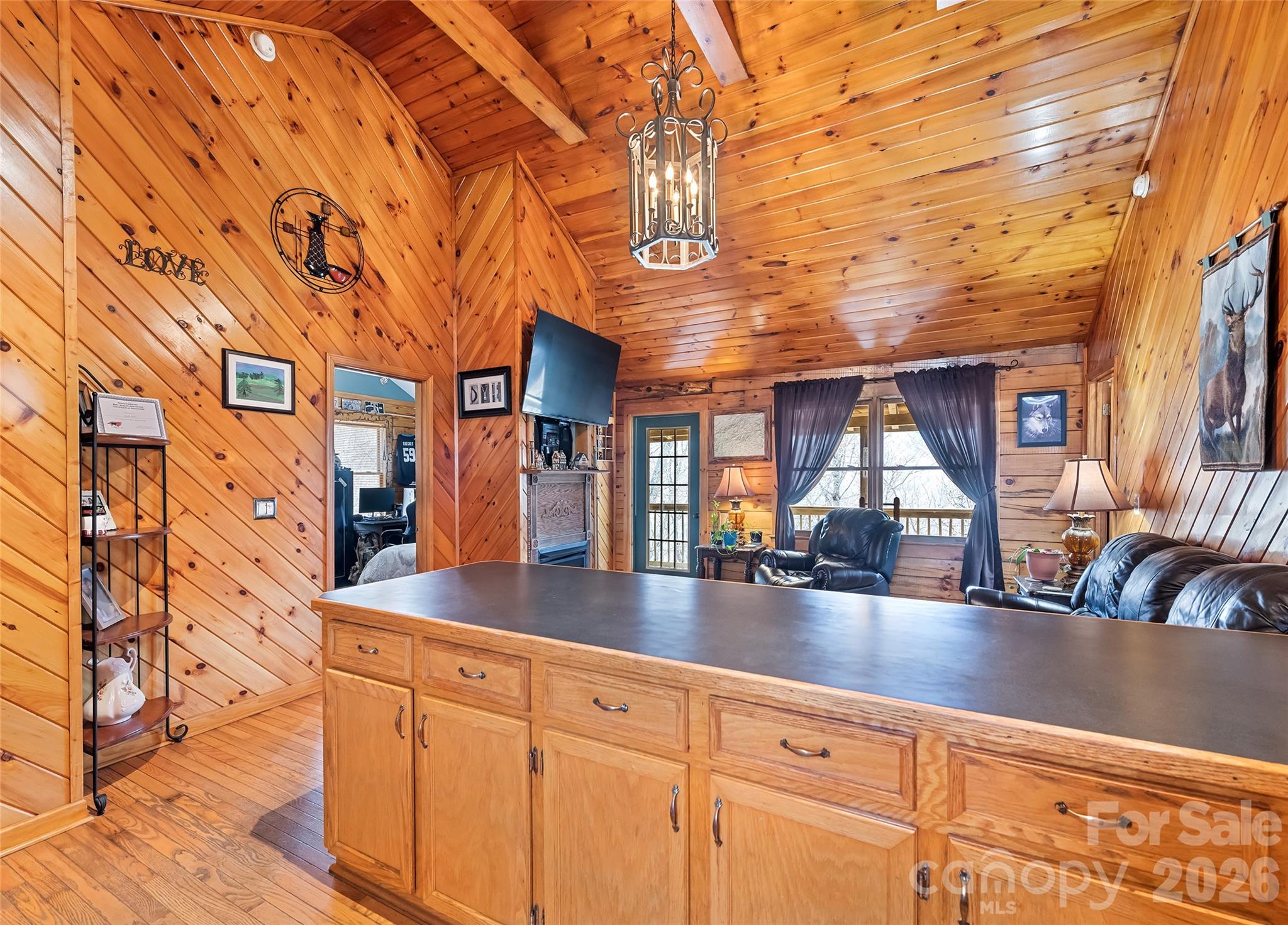173 Blizzard Ridge Maggie Valley, NC 28751 - Photo 10 of 37 a view of lobby with furniture and wooden floor