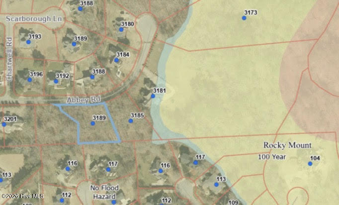 3189 Abbey Road Rocky Mount, NC 27804 - Photo 3 of 3 Abbey NCWC flood map