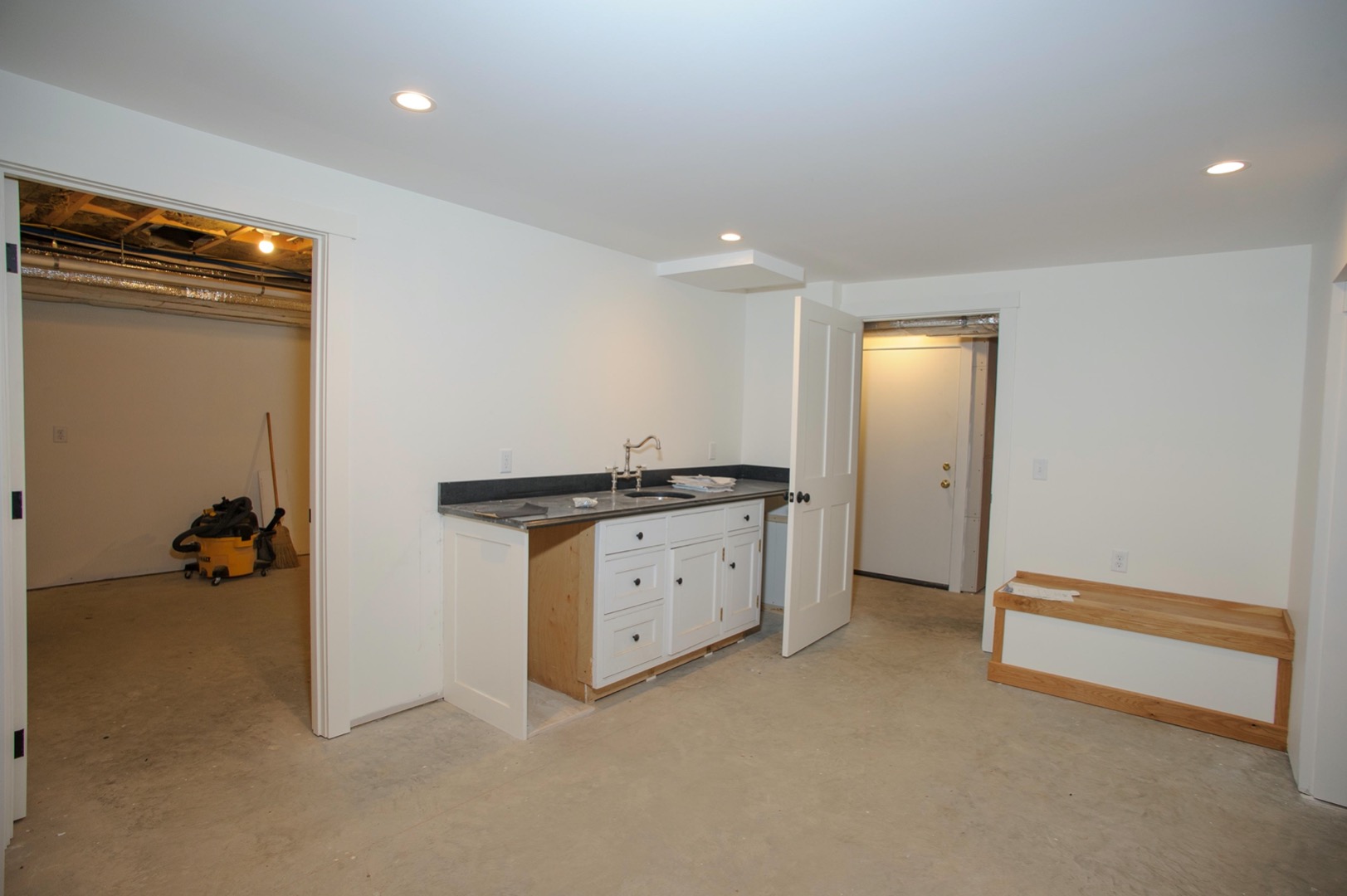 1005 State Road Vineyard Haven, MA 02568 - Photo 33 of 40 Basement Bar with space for ice maker & drink refrigerator