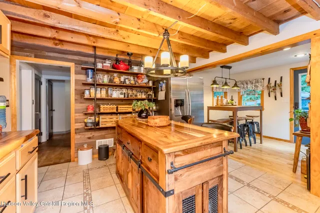 a outdoor space with a large window