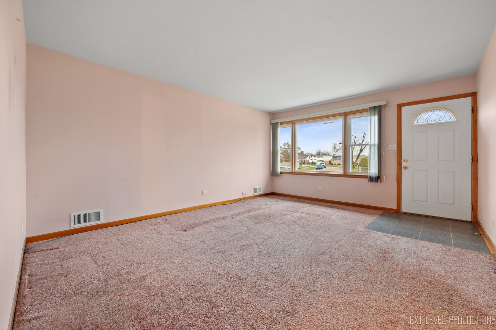 10336 Leslie Lane Chicago Ridge, IL 60415 - Photo 5 of 28 an empty room with windows and mirror