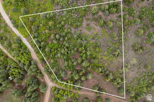 2657 East Oak Tree Drive, Unit 22 Springdale, UT 84767 - Photo 2 of 15 Aerial view of property and surrounding area with property boundaries highlighted